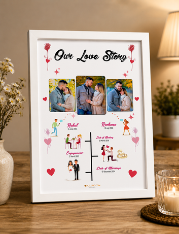 Anniversary gift photo frame Customised Photo wtih  Frames