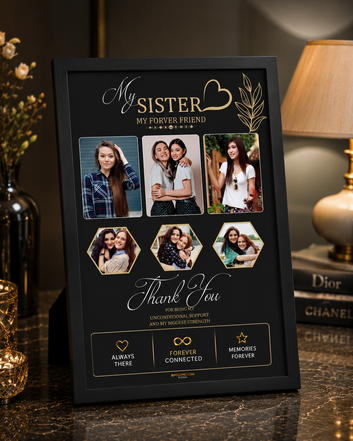 GIFT for Sister  Personalised photo frame Customised Photo wtih  Frames