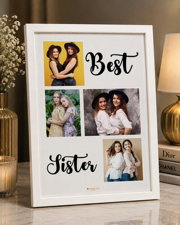 Sister Gift Personaliseds photo frame Customised Photo wtih  Frames