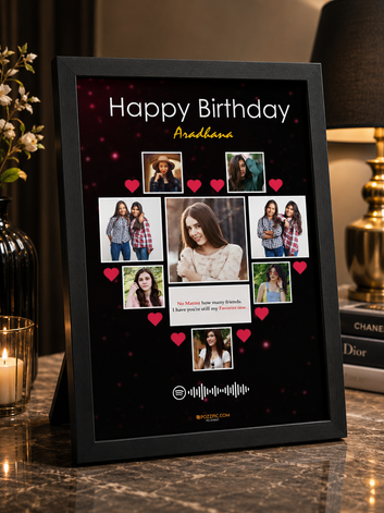 Birthday Personaliseds photo frame Customised Photo wtih  Frames