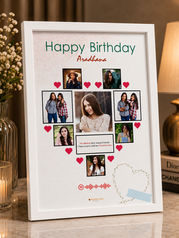 Birthday Personaliseds photo frame Customised Photo wtih  Frames