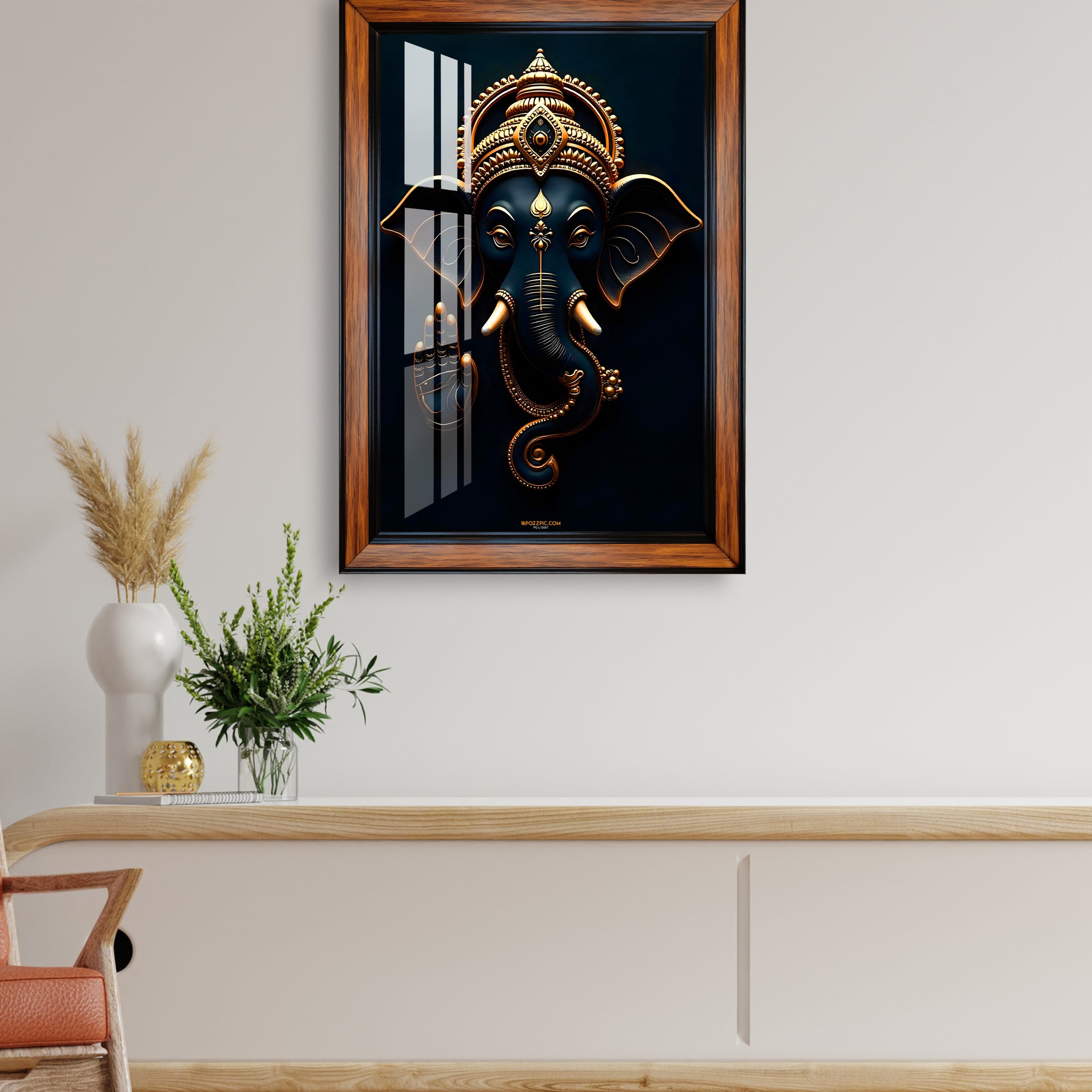 Loard ganesha 'ganesh ji photo frame for home and office