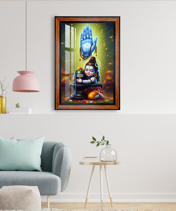 cute shiv ji Photo Frame for home and office décor