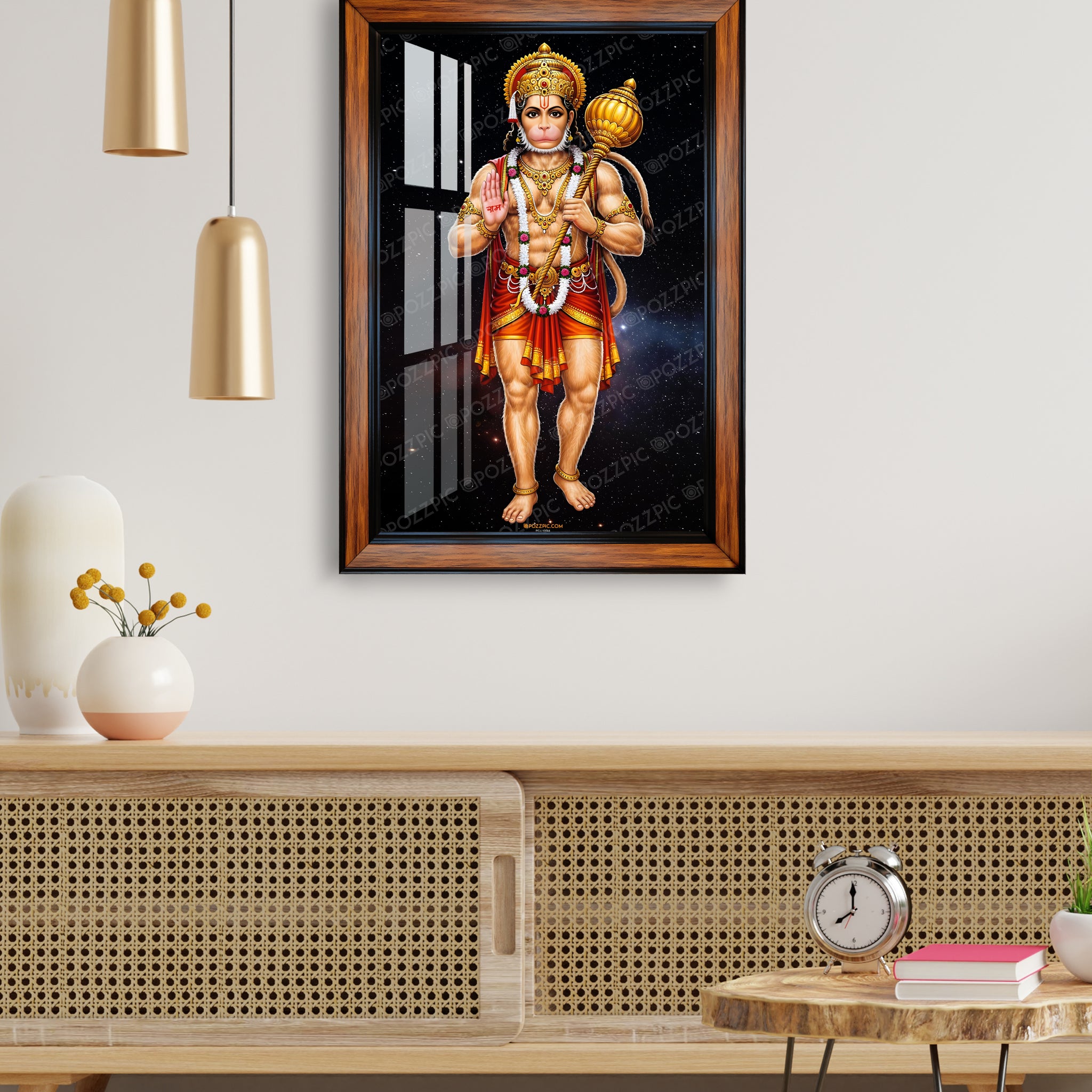 Standing Hanuman photo frame for home and office