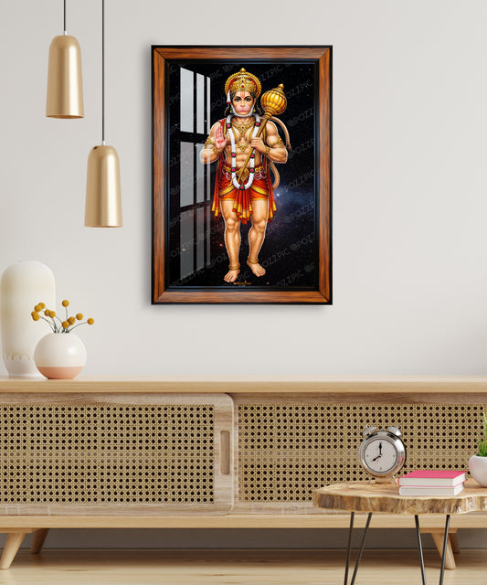 Standing Hanuman photo frame for home and office