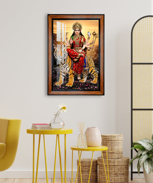 Durga mata photo frame for home and office