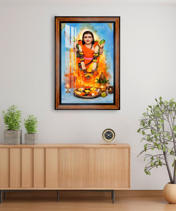 Rustam ji maharaj (jasnath ji)Photo Frame for Home Decor and Pooja Room Wall Hanging