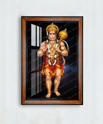 Standing Hanuman photo frame for home and office