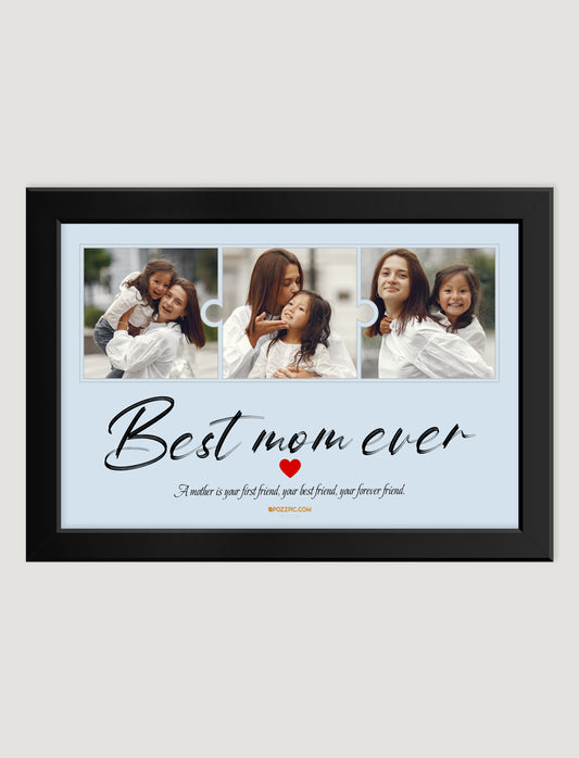 Mother's day gift custom Photo wtih Black  & white Frames